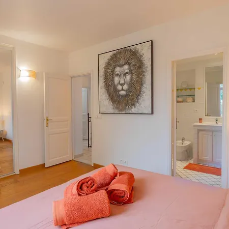 Apartament Spacious With Pool & A-c For 8 - Sea View Grimaud
